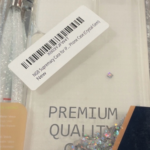 New, 13 Pro Max IPhone Sparkly Phone Case with Wrist Strap and Ring Holder - Picture 2 of 6